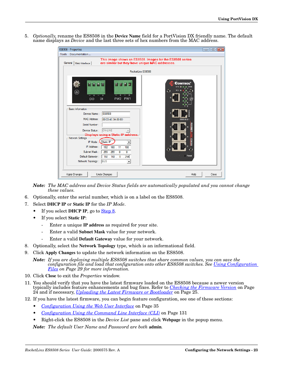 Comtrol ES8508 Series User Guide User Manual | Page 23 / 212