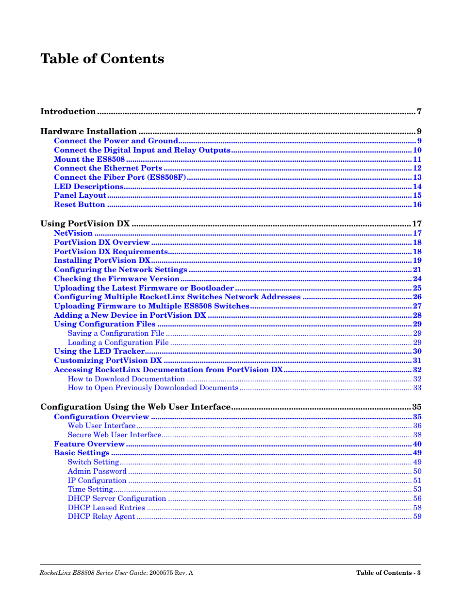 Comtrol ES8508 Series User Guide User Manual | Page 3 / 212