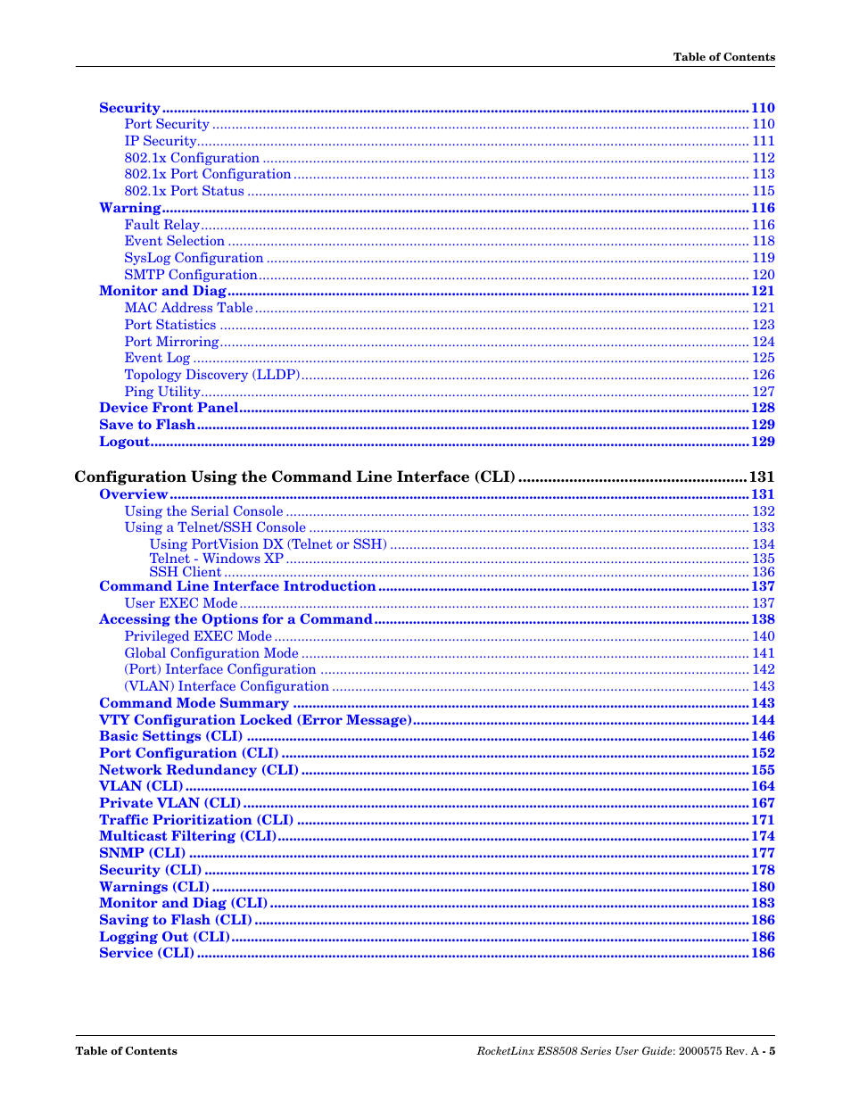 Comtrol ES8508 Series User Guide User Manual | Page 5 / 212