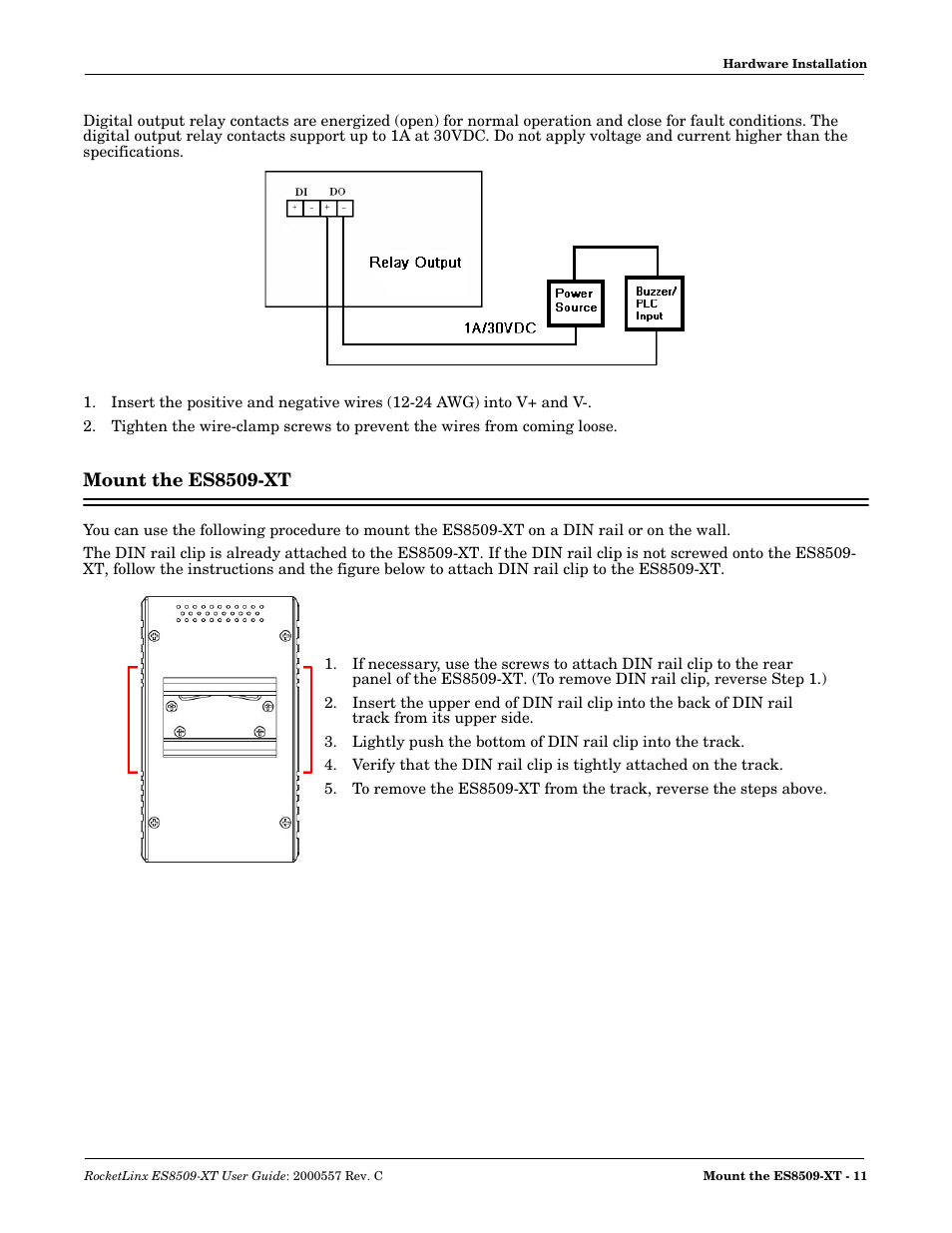 Mount the es8509-xt | Comtrol ES8509-XT User Manual | Page 11 / 210