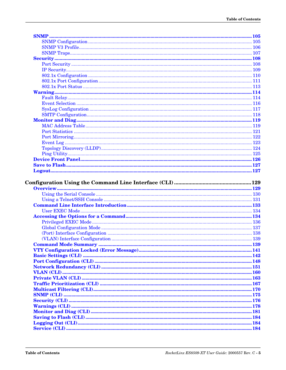 Comtrol ES8509-XT User Manual | Page 5 / 210