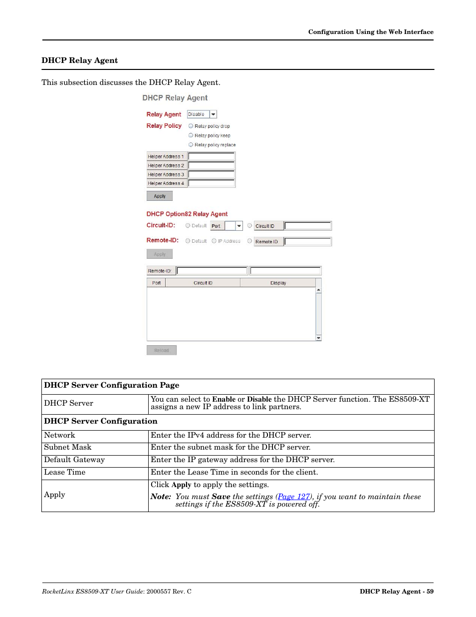 Dhcp relay agent | Comtrol ES8509-XT User Manual | Page 59 / 210