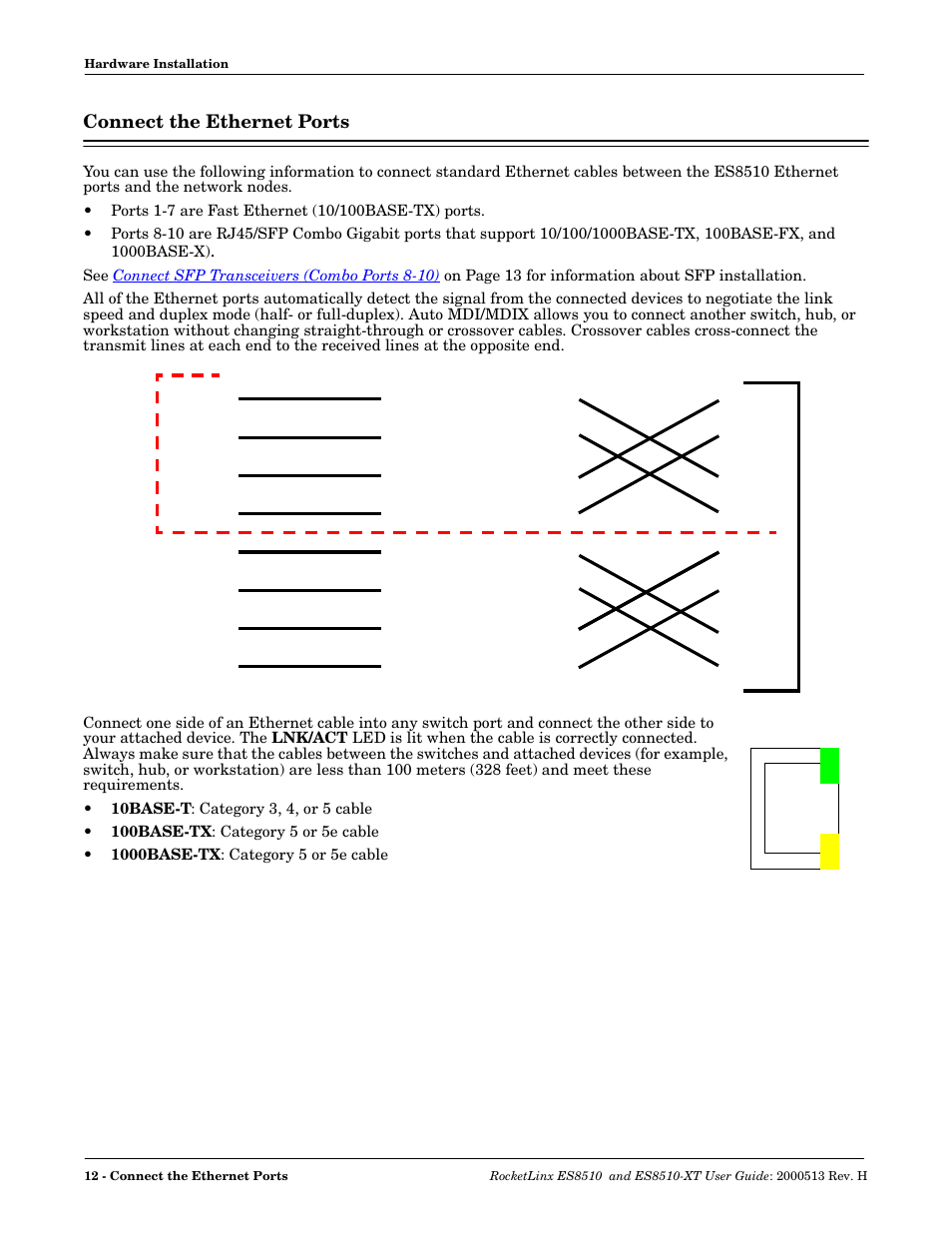 Connect the ethernet ports | Comtrol ES8510-XT User Manual | Page 12 / 204