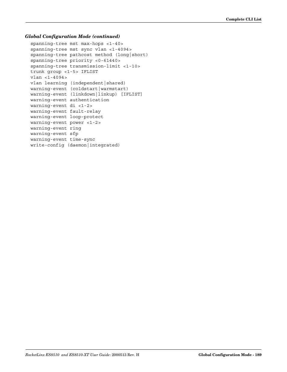 Comtrol ES8510-XT User Manual | Page 189 / 204