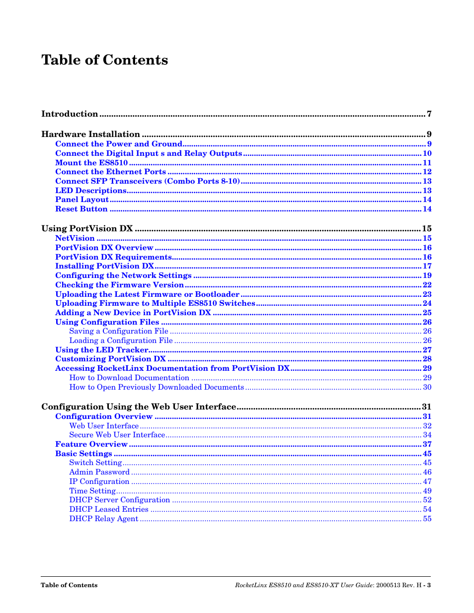 Comtrol ES8510-XT User Manual | Page 3 / 204