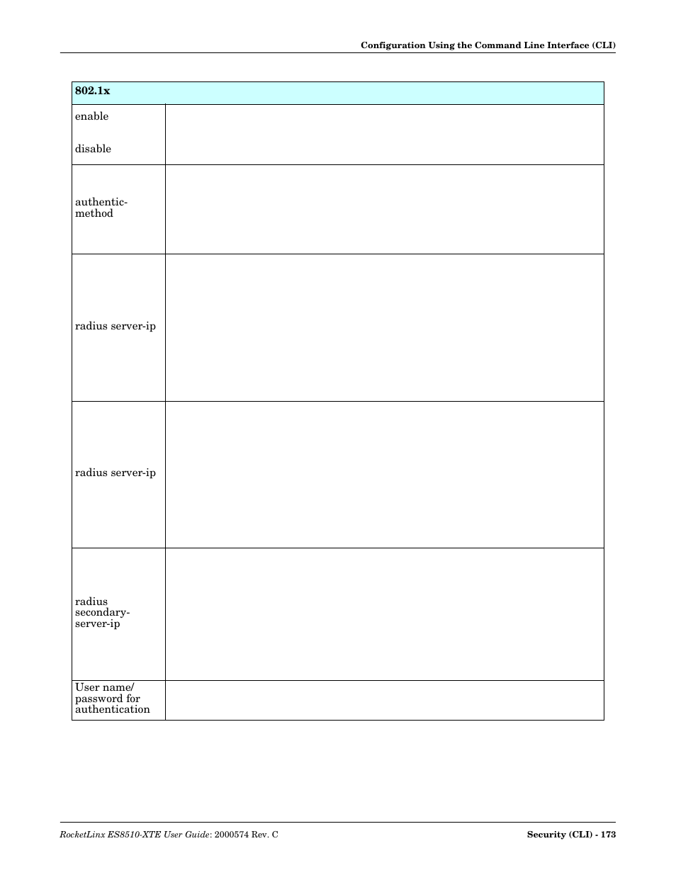 Comtrol ES8510-XTE User Manual | Page 173 / 206
