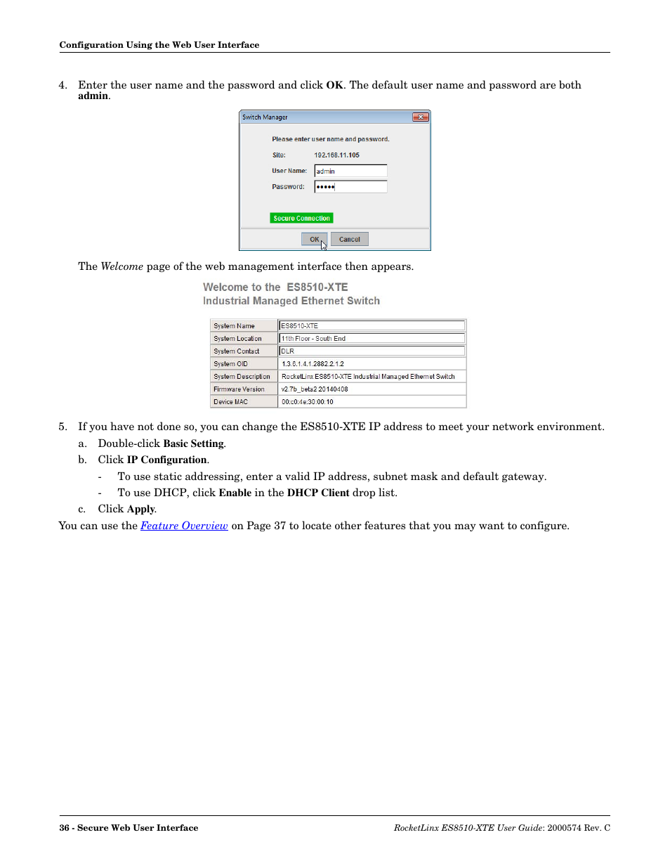 Comtrol ES8510-XTE User Manual | Page 36 / 206