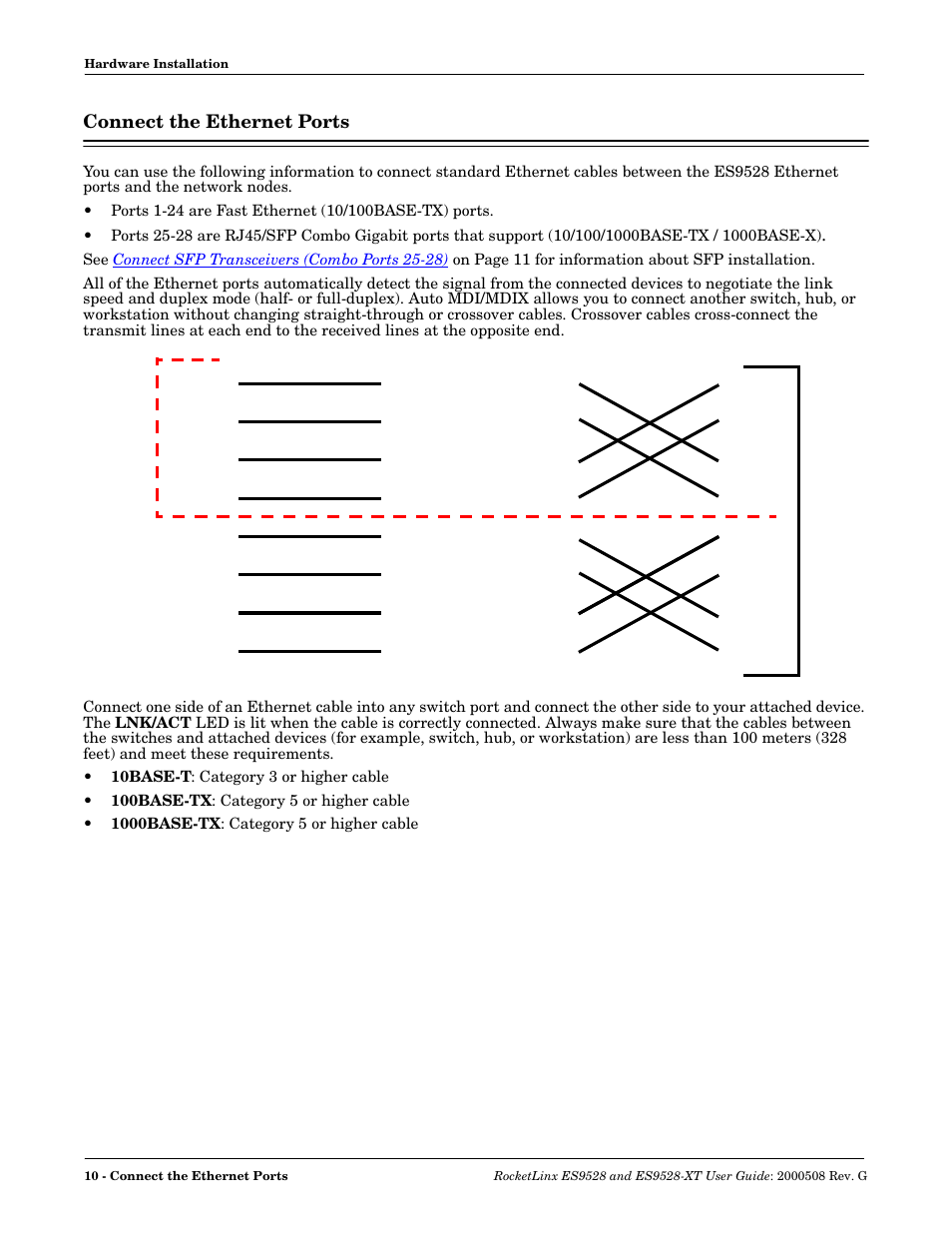 Connect the ethernet ports | Comtrol ES9528-XT User Guide User Manual | Page 10 / 212