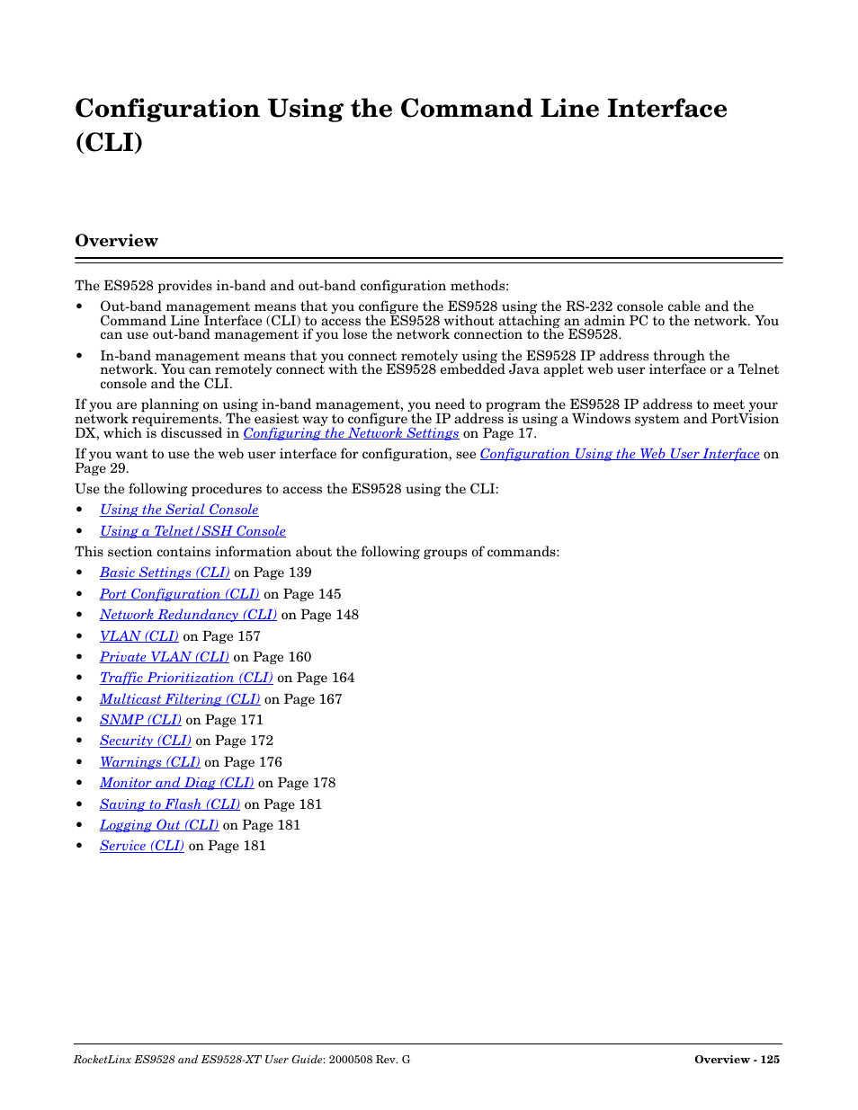 Overview, Discussed in | Comtrol ES9528-XT User Guide User Manual | Page 125 / 212