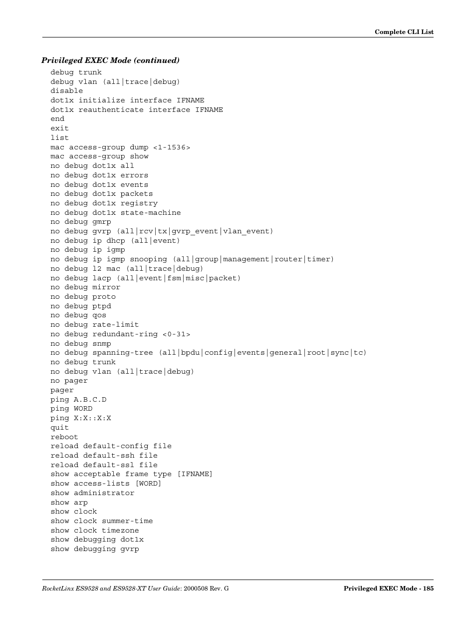 Comtrol ES9528-XT User Guide User Manual | Page 185 / 212