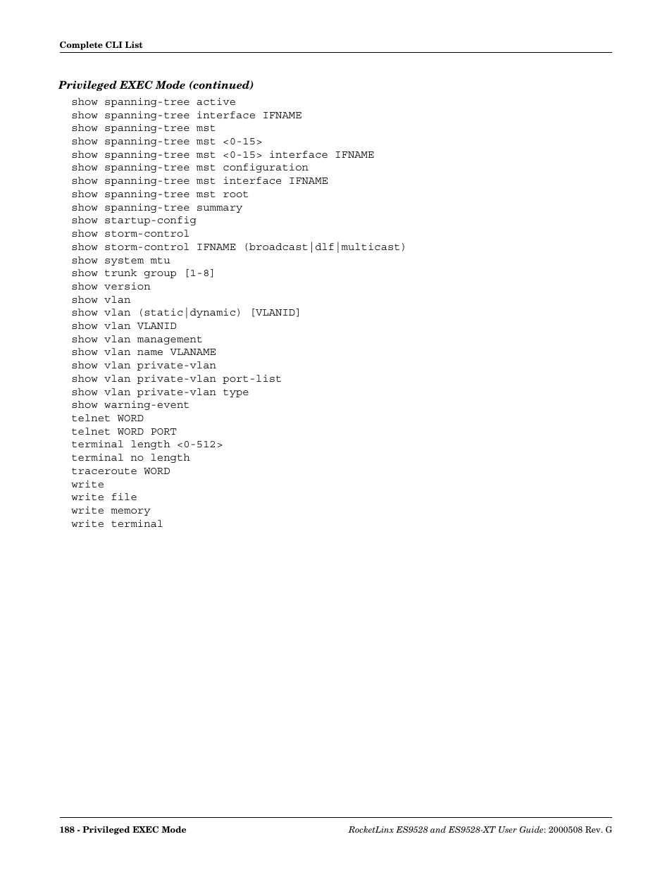 Comtrol ES9528-XT User Guide User Manual | Page 188 / 212