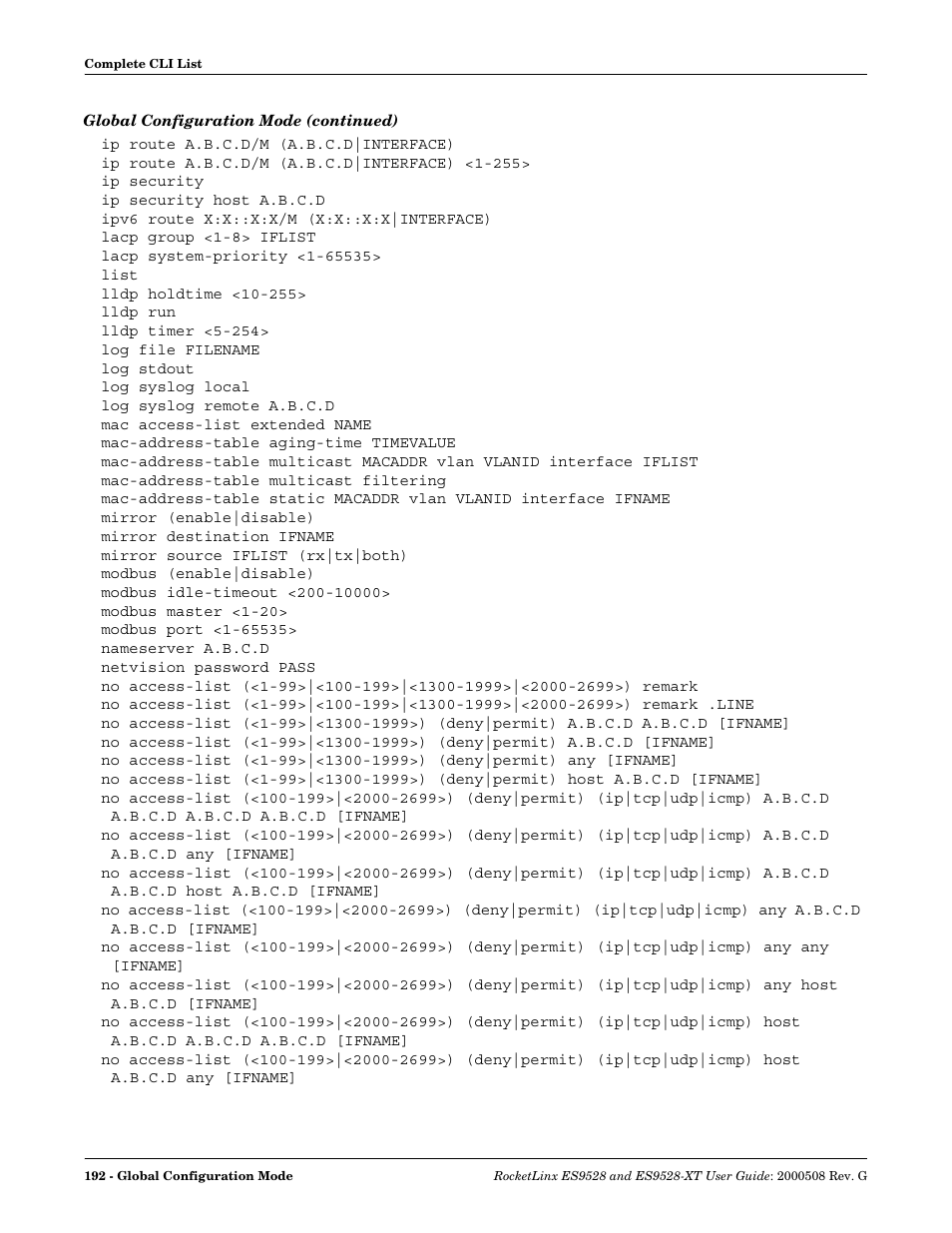 Comtrol ES9528-XT User Guide User Manual | Page 192 / 212