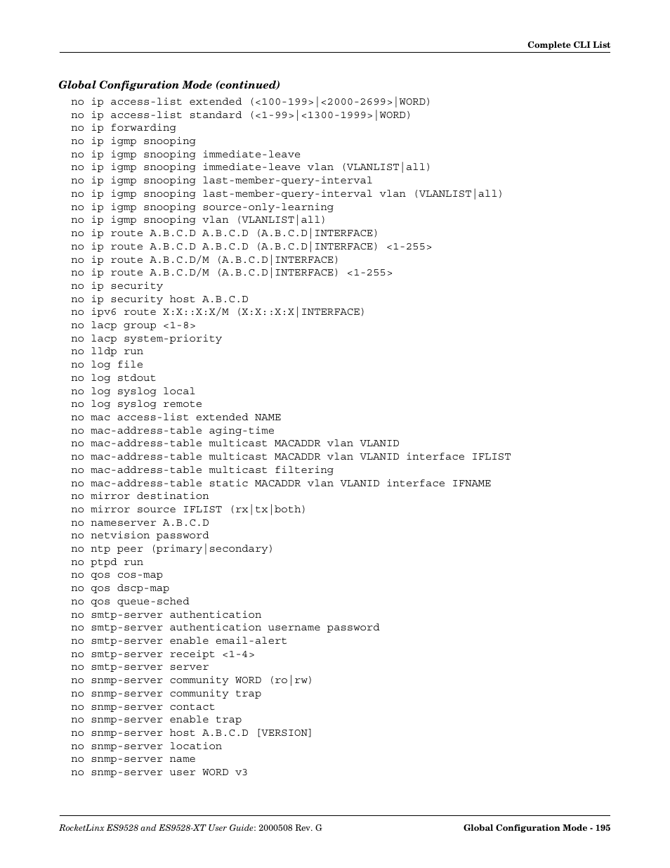 Comtrol ES9528-XT User Guide User Manual | Page 195 / 212