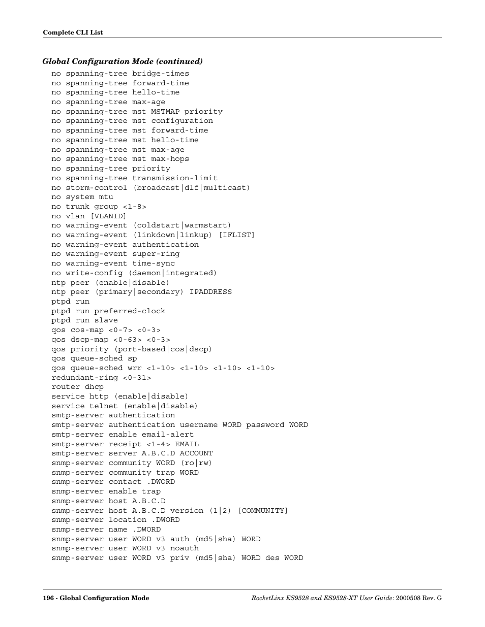 Comtrol ES9528-XT User Guide User Manual | Page 196 / 212