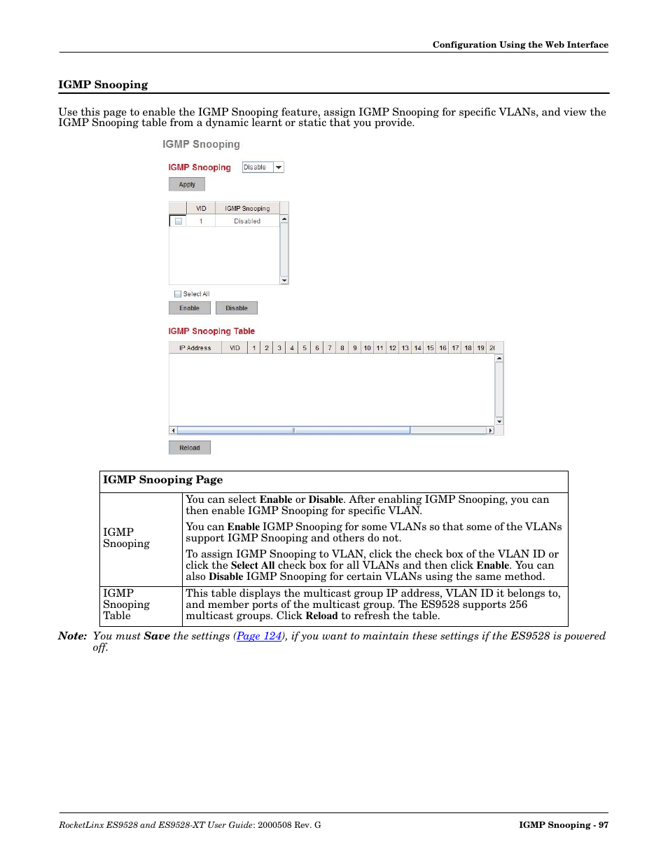 Igmp snooping | Comtrol ES9528-XT User Guide User Manual | Page 97 / 212