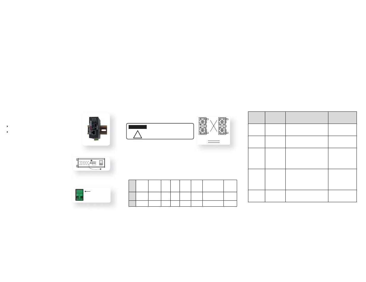 Package checklist, Mounting the rocketlinx mc7001, Grounding the rocketlinx mc7001 | Introduction connecting to the network, Wiring the power inputs | Comtrol MC7001 User Manual | Page 3 / 6