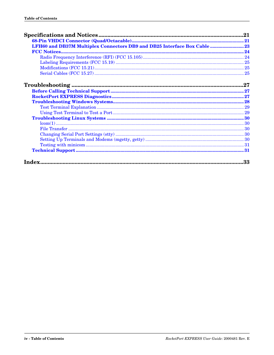 Comtrol RocketPort EXPRESS User Manual | Page 4 / 36