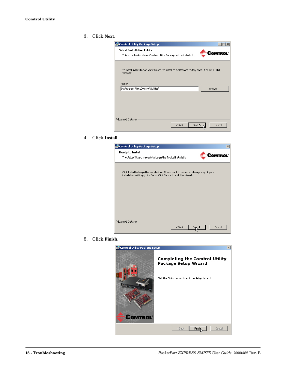 Comtrol RocketPort EXPRESS SMPTE User Manual | Page 18 / 28