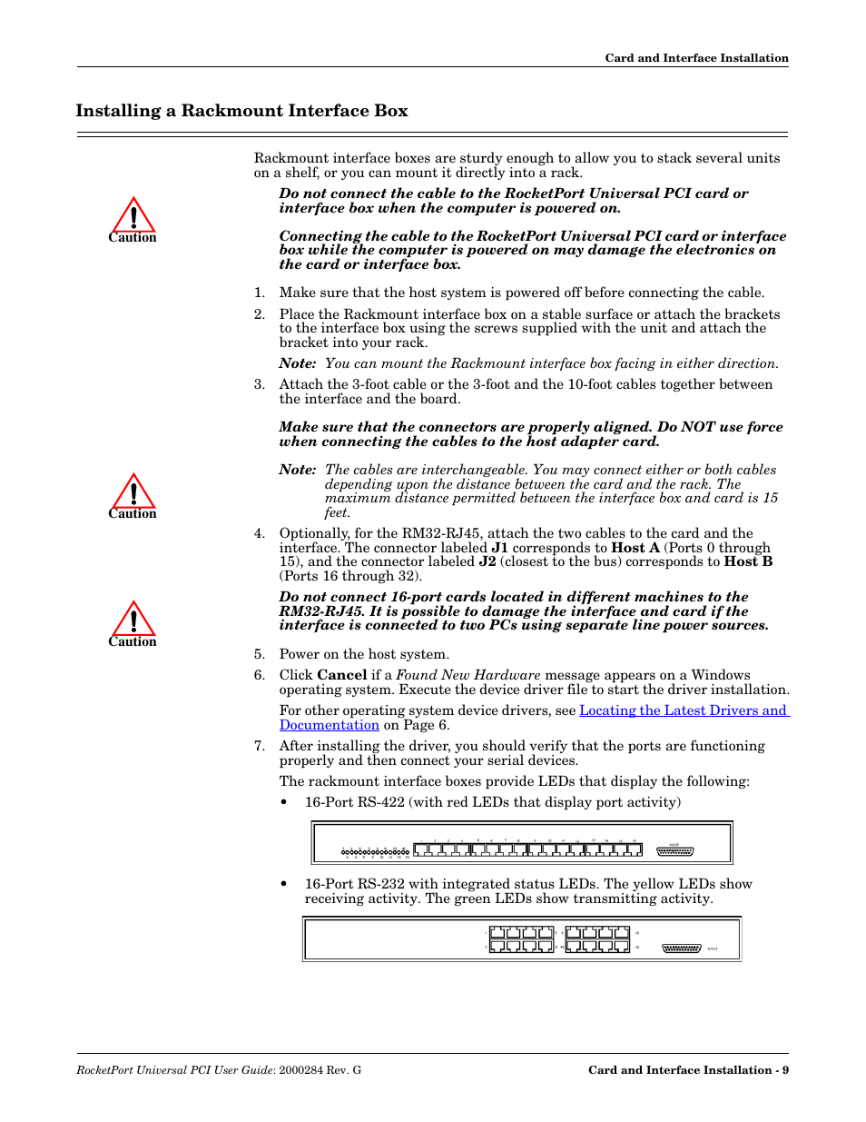 Installing a rackmount interface box | Comtrol RocketPort Universal PCI User Manual | Page 9 / 32