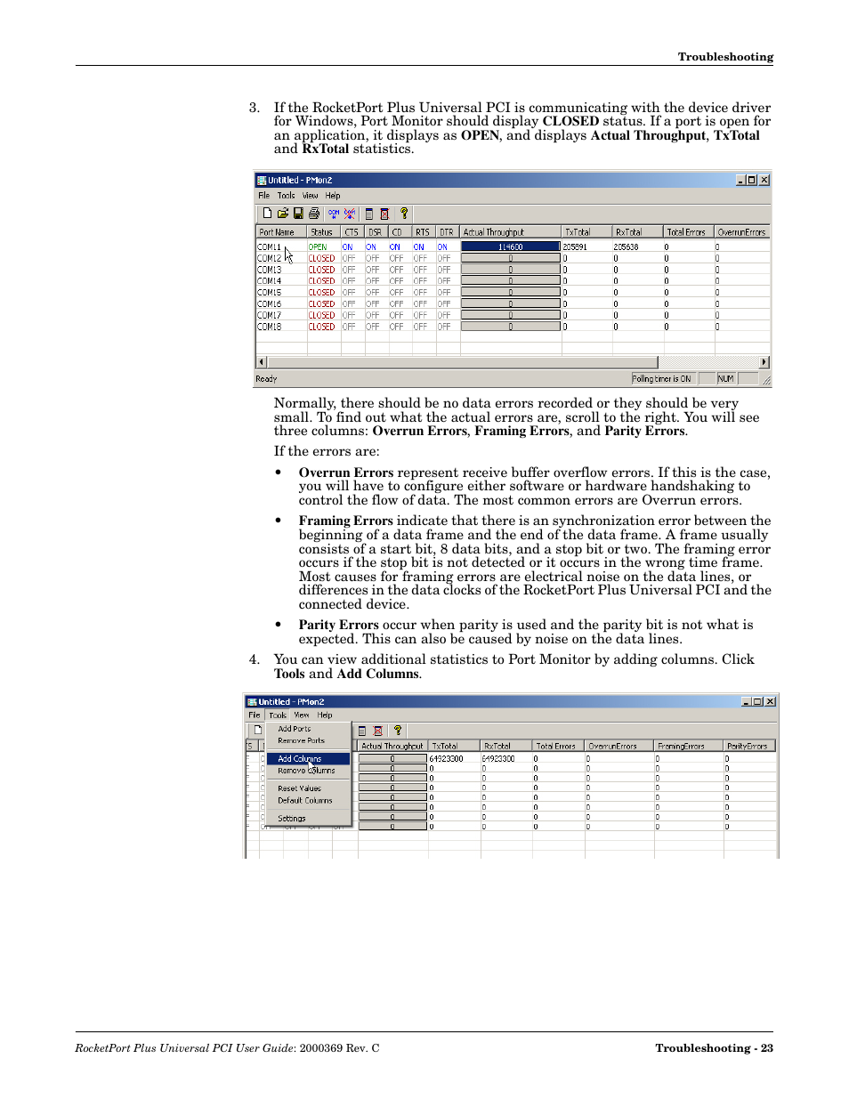 Comtrol RocketPort Plus Universal PCI User Manual | Page 23 / 30