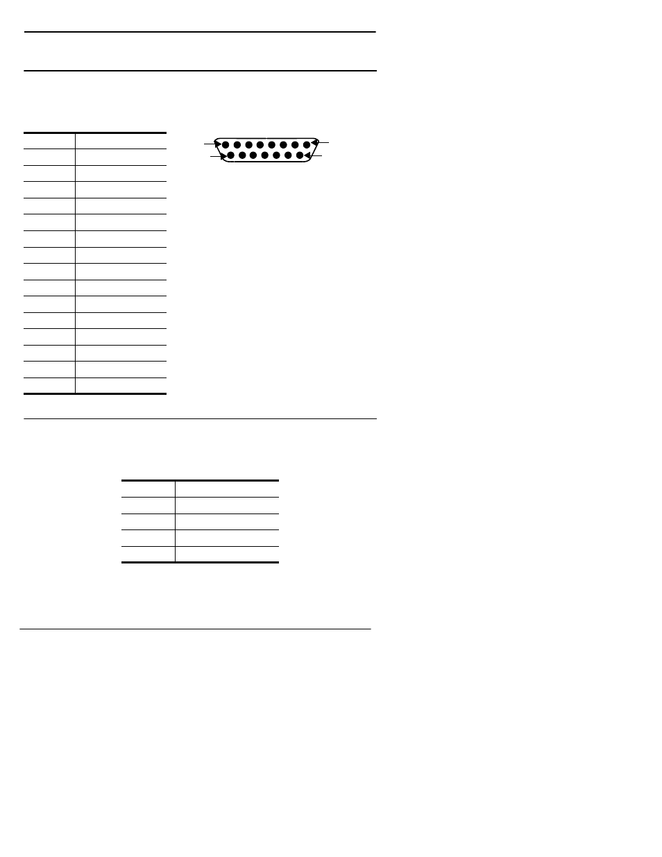 Table 9. ethernet port db15 connector pinouts, Table 10. ethernet crossover cable | Comtrol VS1100 Configuration Guide User Manual | Page 24 / 38