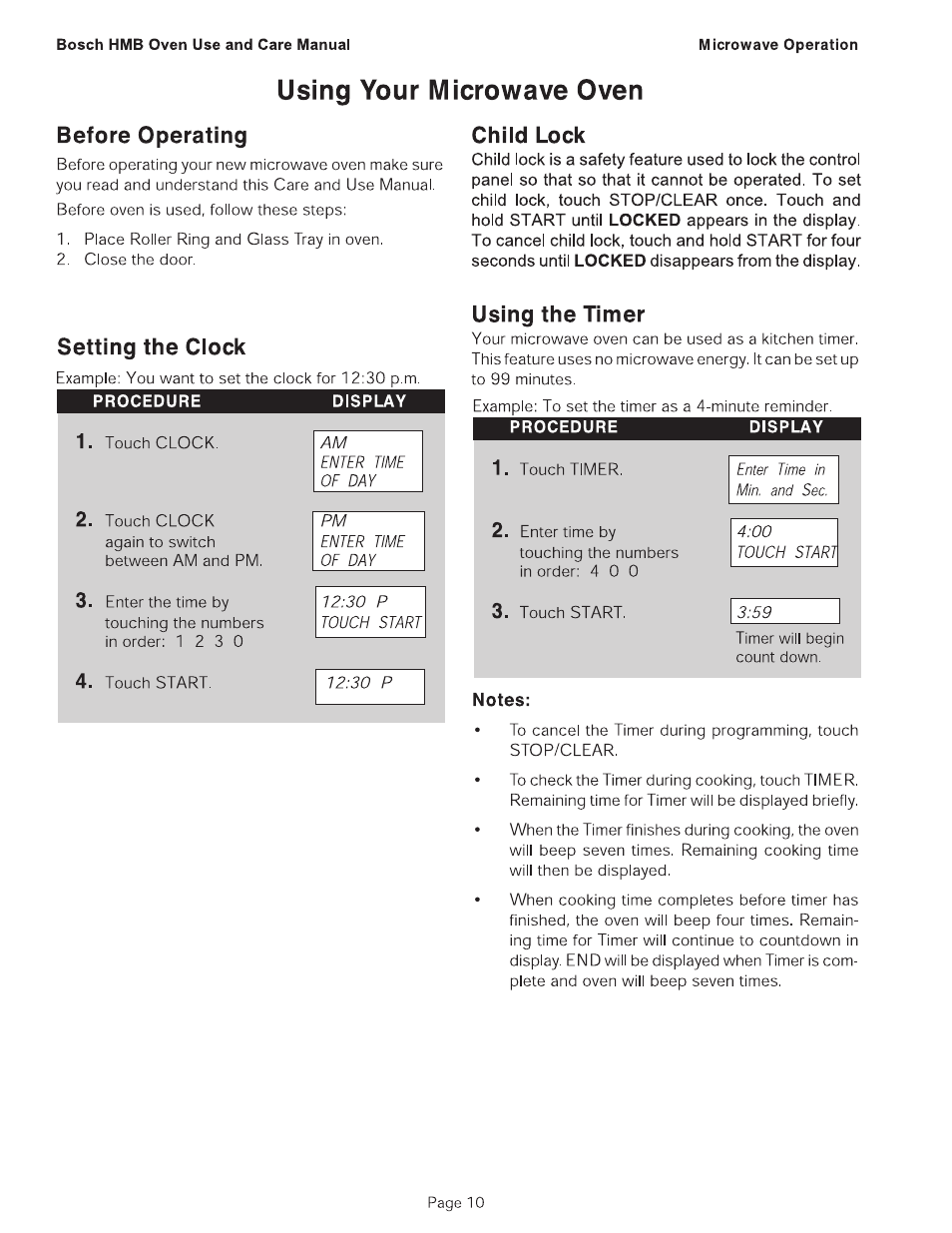 Bosch HMB402 User Manual | Page 12 / 28