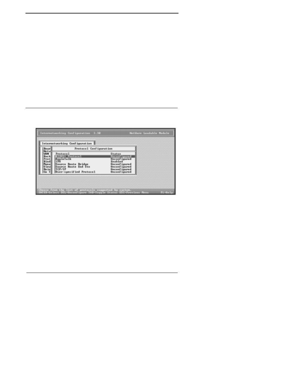 Move the cursor to the interface name field and, Select the desired port by name and press enter, Set other parameters on the ppp call destinatio | Select yes and press enter, If authentication is enabled, you must enter a, Repeat steps 2—10 to add more destinations as, From the internetworking configuration menu, se, Select aiovs1 and press enter. the miscellaneou, Press the ins key. the protocol command configu, Enter aiovs1 for the nlm name, and press enter | Comtrol VS1100 Novell NetWare User Manual | Page 29 / 46