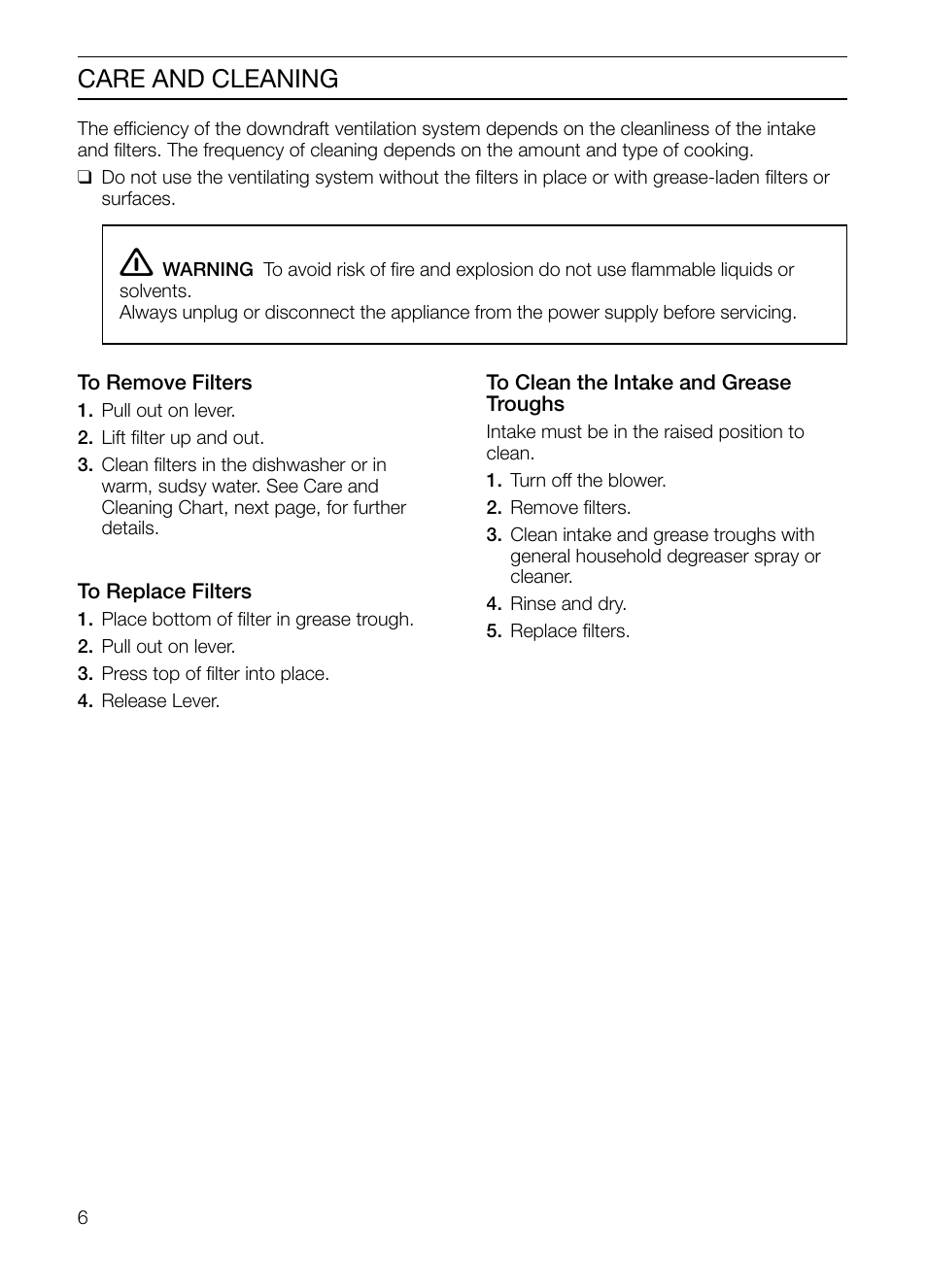 Care and cleaning | Bosch DHD Series User Manual | Page 6 / 24