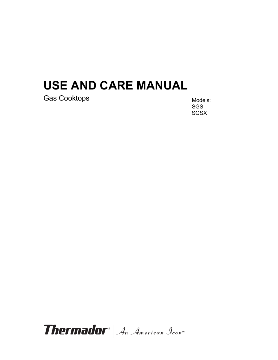 Bosch SGSX User Manual | 68 pages