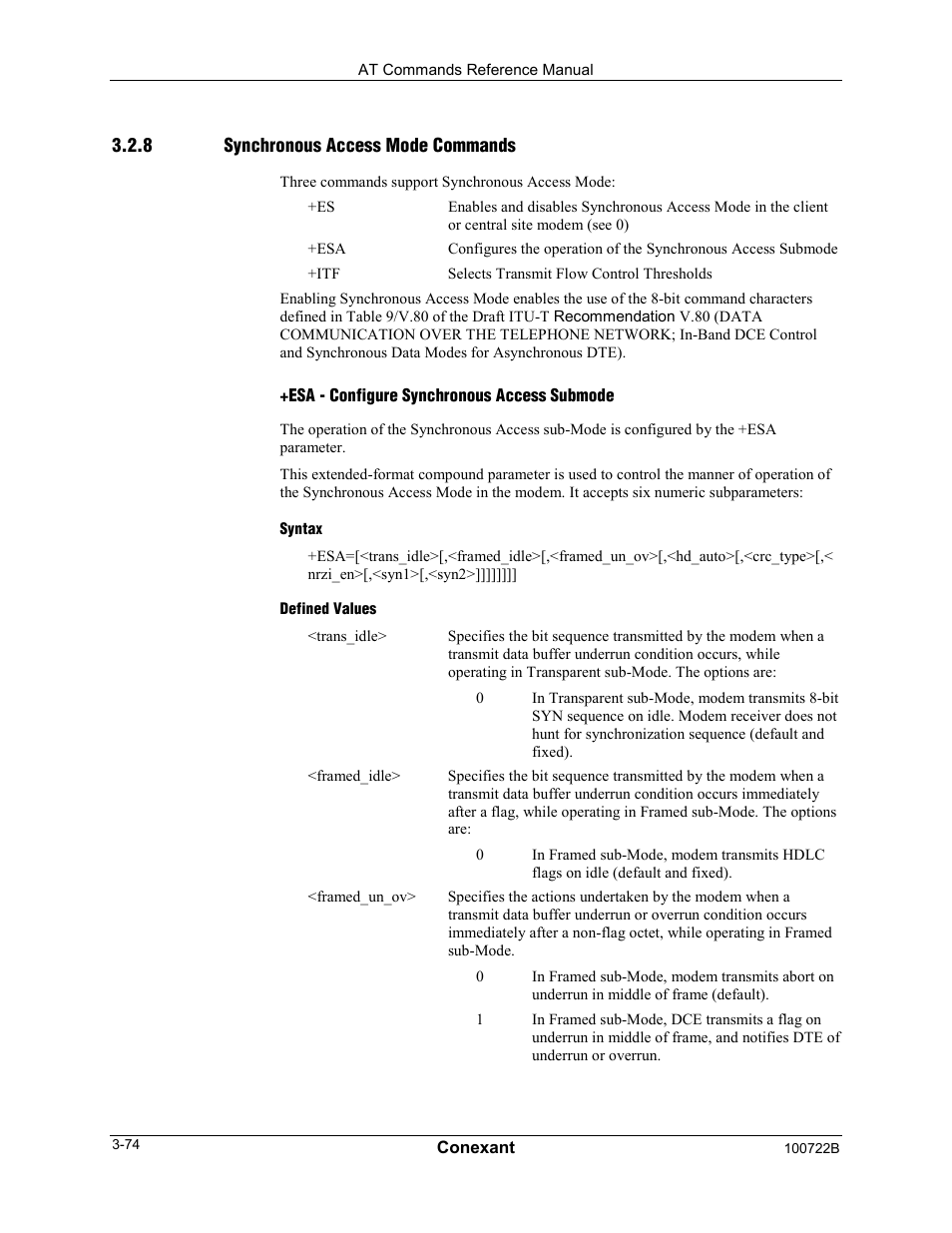 Comtrol AT Command Set Rev A User Manual | Page 100 / 230