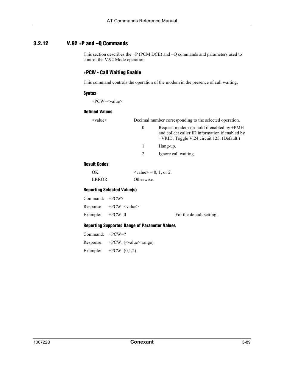 Comtrol AT Command Set Rev A User Manual | Page 115 / 230