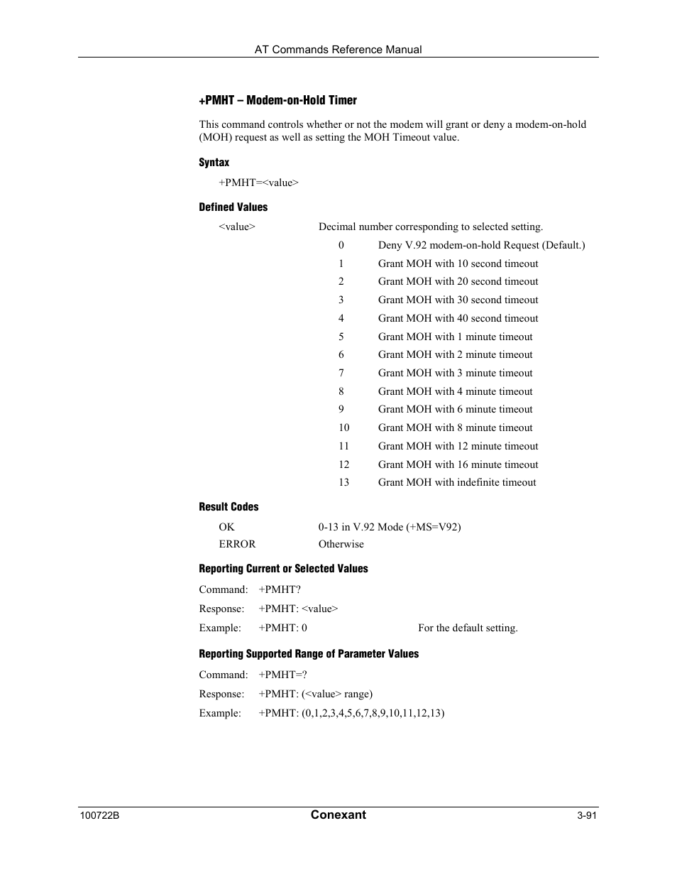 Comtrol AT Command Set Rev A User Manual | Page 117 / 230