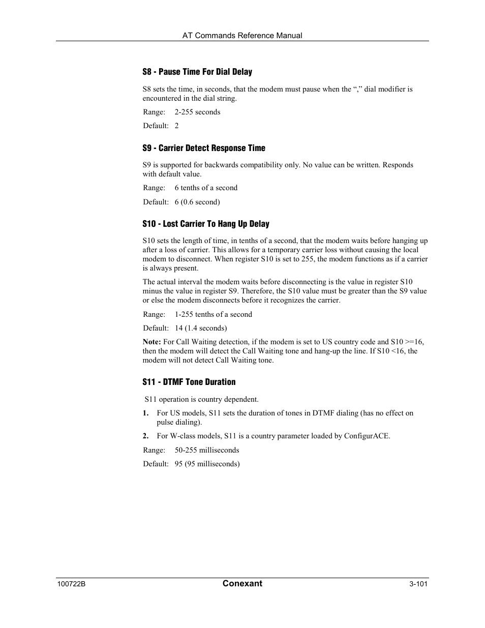 Comtrol AT Command Set Rev A User Manual | Page 127 / 230