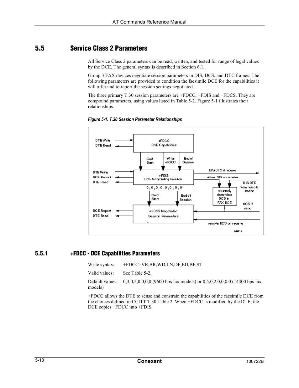 5 service class 2 parameters | Comtrol AT Command Set Rev A User Manual | Page 190 / 230