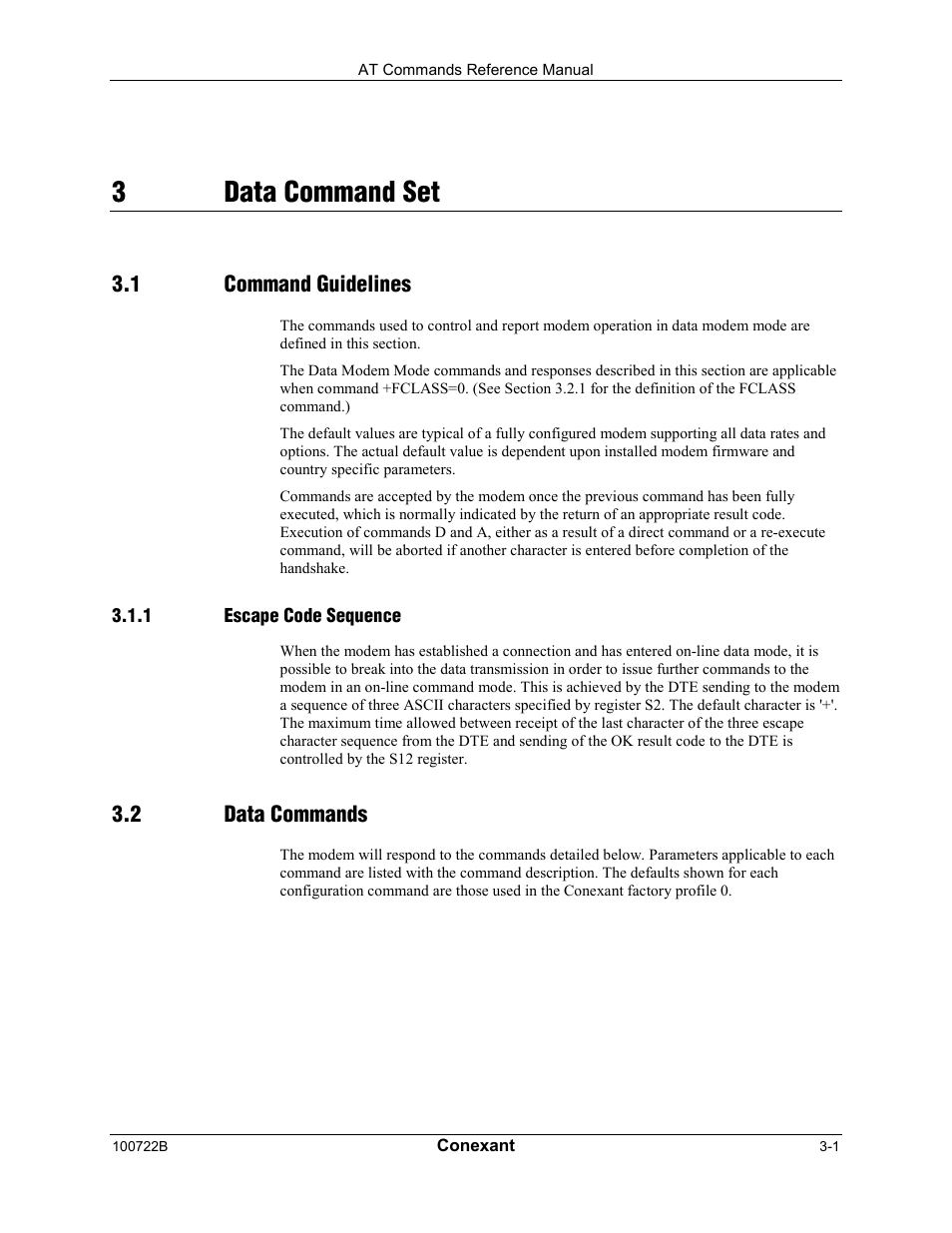 3data command set | Comtrol AT Command Set Rev A User Manual | Page 27 / 230