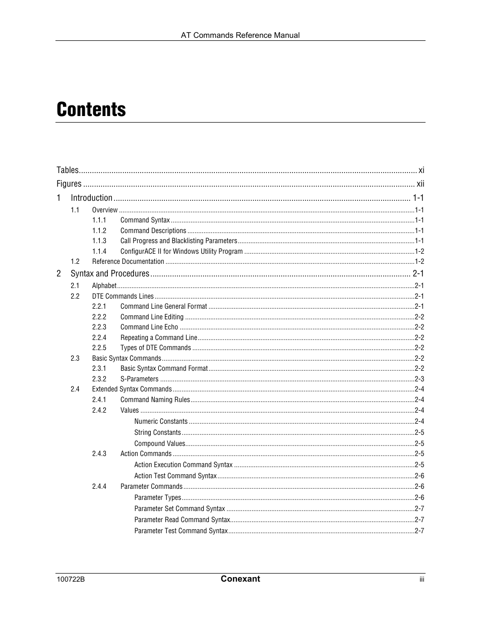 Comtrol AT Command Set Rev A User Manual | Page 3 / 230