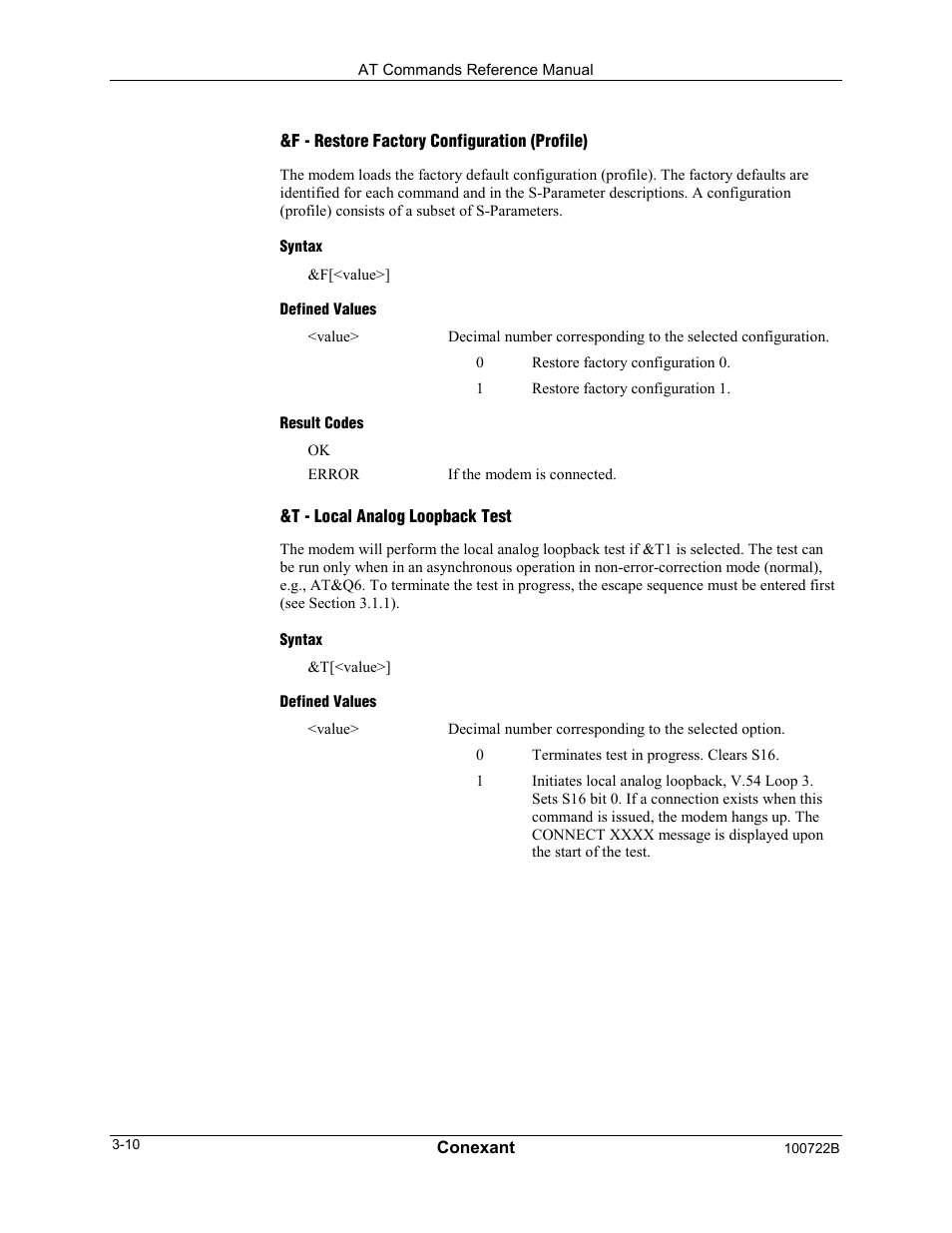 Comtrol AT Command Set Rev A User Manual | Page 36 / 230