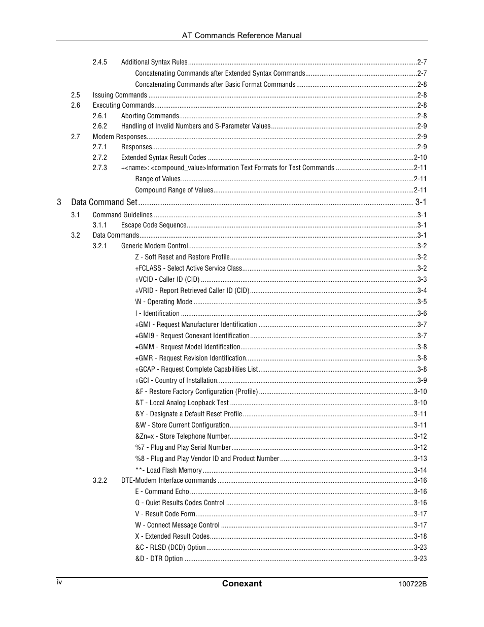 Comtrol AT Command Set Rev A User Manual | Page 4 / 230