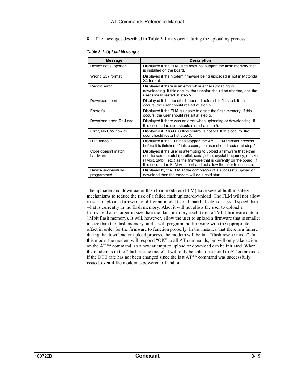 Conexant | Comtrol AT Command Set Rev A User Manual | Page 41 / 230