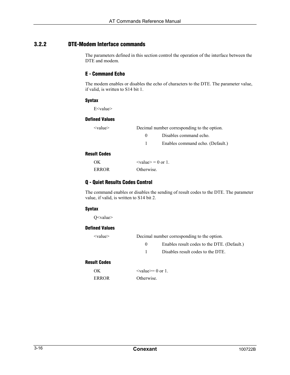 Comtrol AT Command Set Rev A User Manual | Page 42 / 230