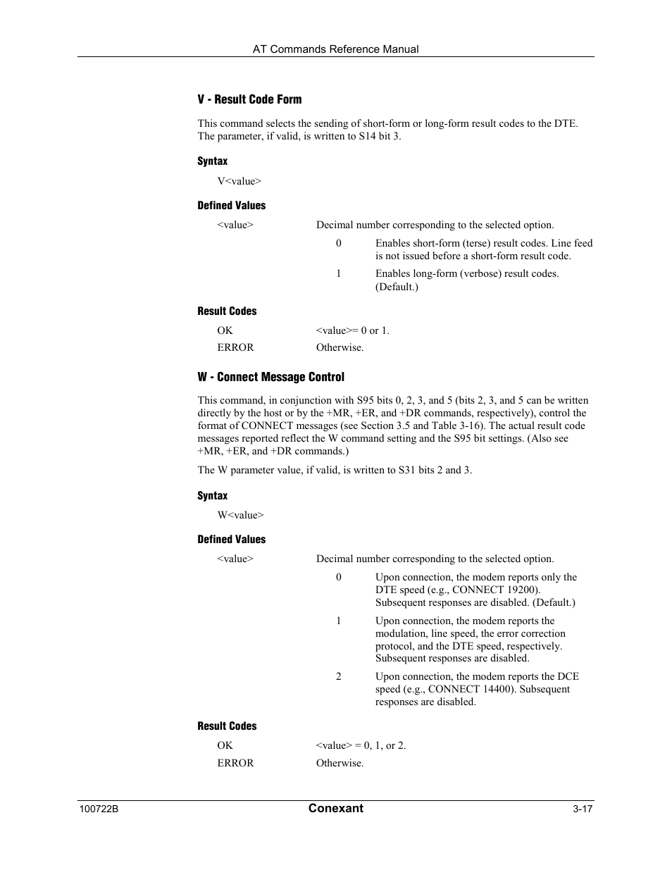 Comtrol AT Command Set Rev A User Manual | Page 43 / 230