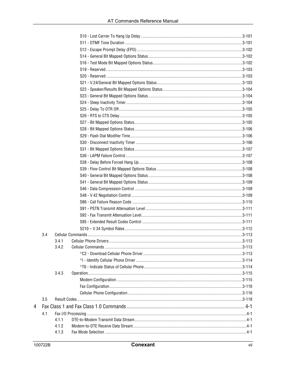 Comtrol AT Command Set Rev A User Manual | Page 7 / 230