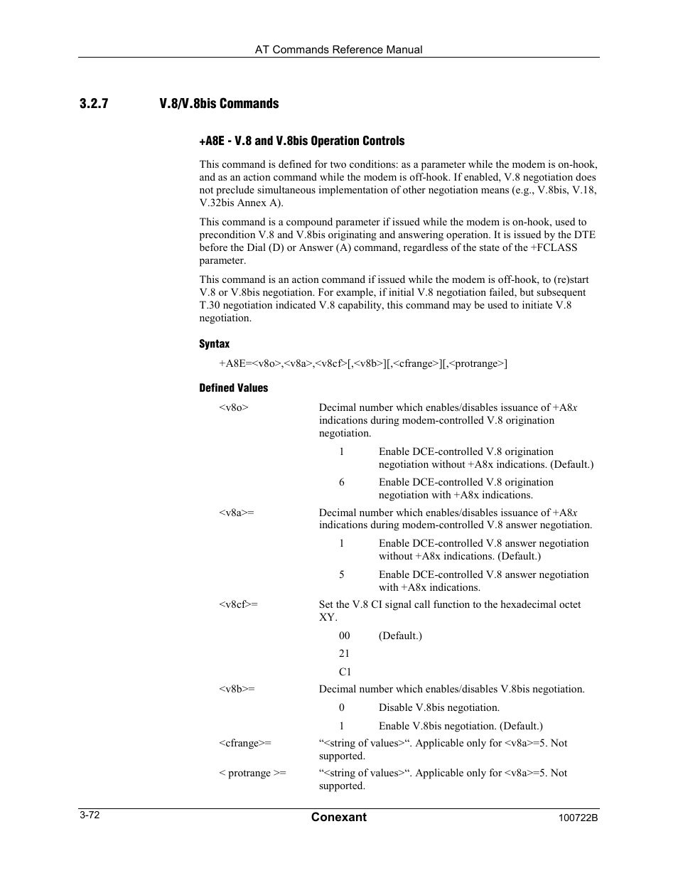 Comtrol AT Command Set Rev A User Manual | Page 98 / 230