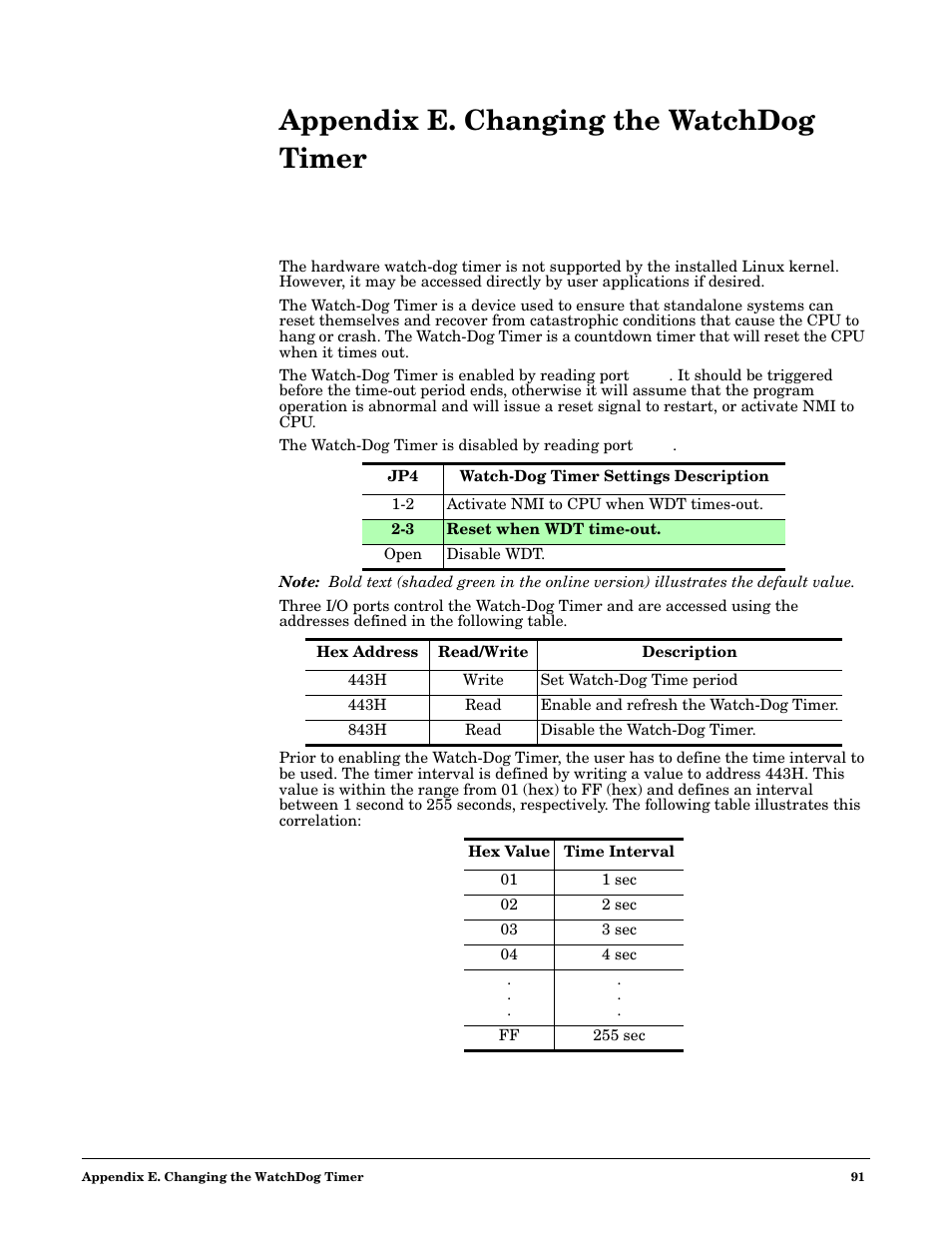 Appendix e. changing the watchdog timer | Comtrol DM ATS-XPe User Manual | Page 91 / 96
