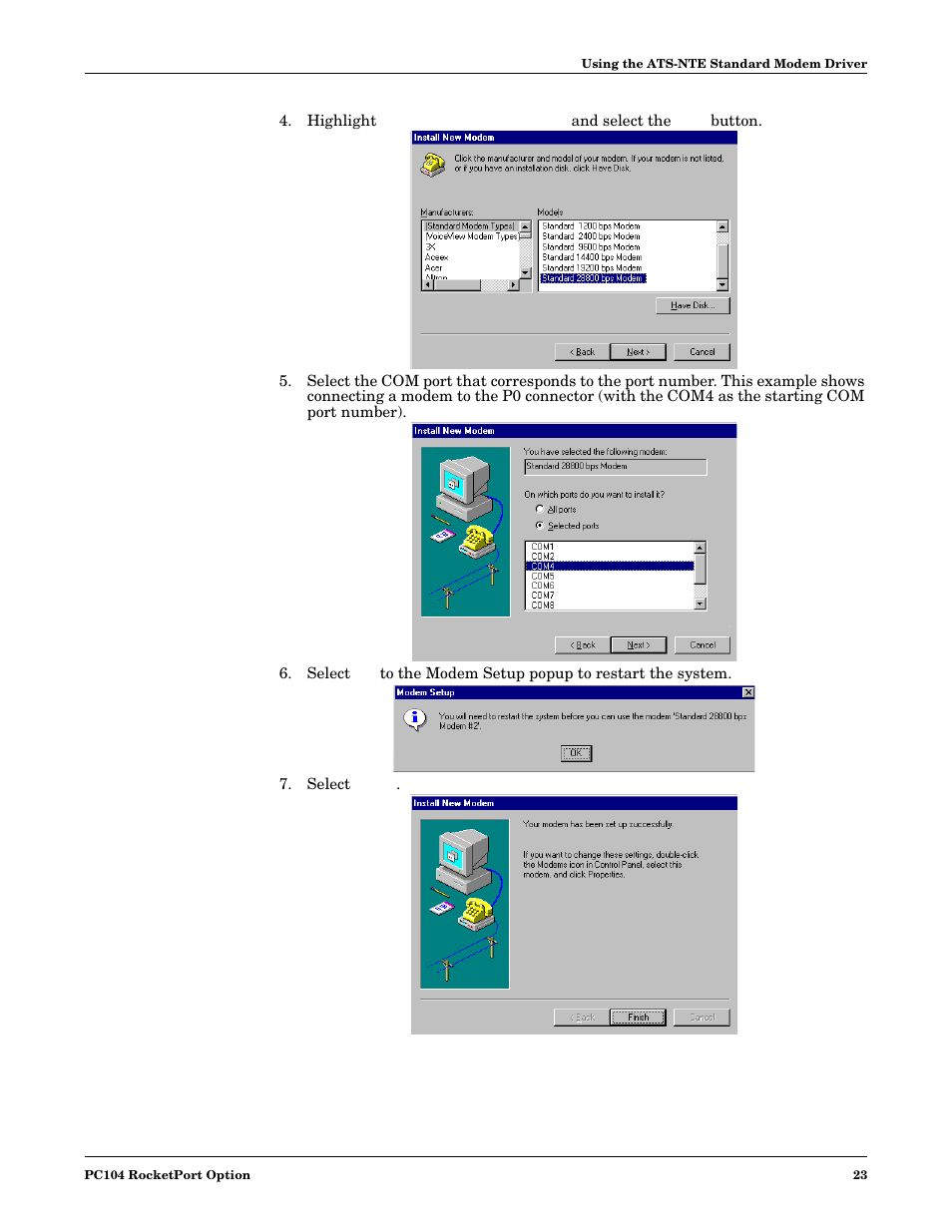 Select finish | Comtrol DM ATS-NTe User Manual | Page 23 / 76