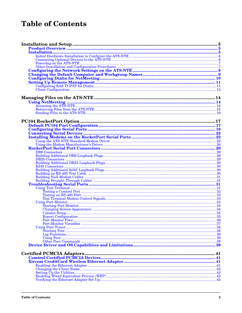 Comtrol DM ATS-NTe User Manual | Page 3 / 76