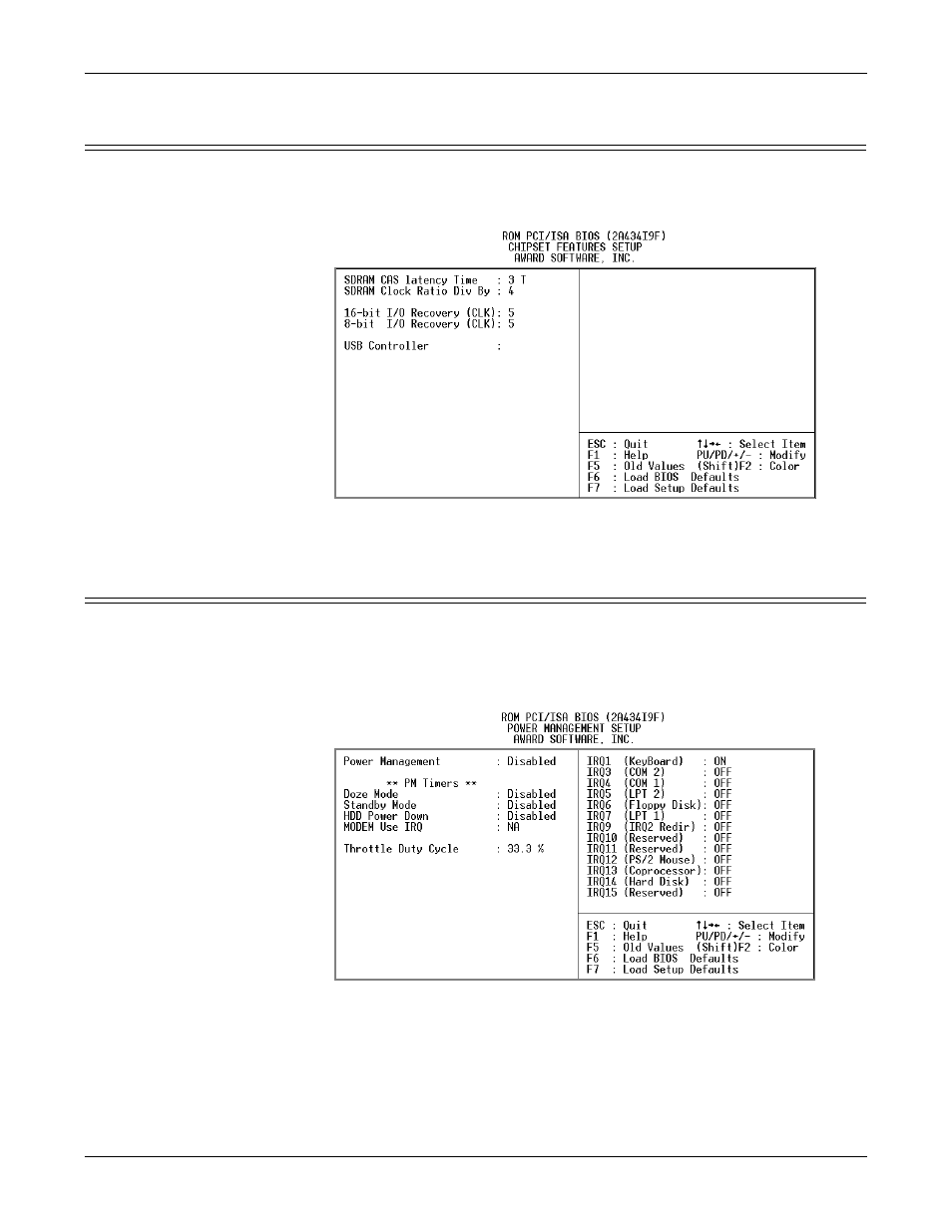 Chipset features setup, Power management setup, Chipset features setup power management setup | Comtrol DM ATS-LNX User Manual | Page 71 / 80