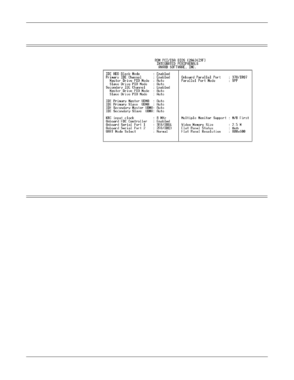 Integrated peripherals, Supervisor password and user password | Comtrol DM ATS-LNX User Manual | Page 74 / 80