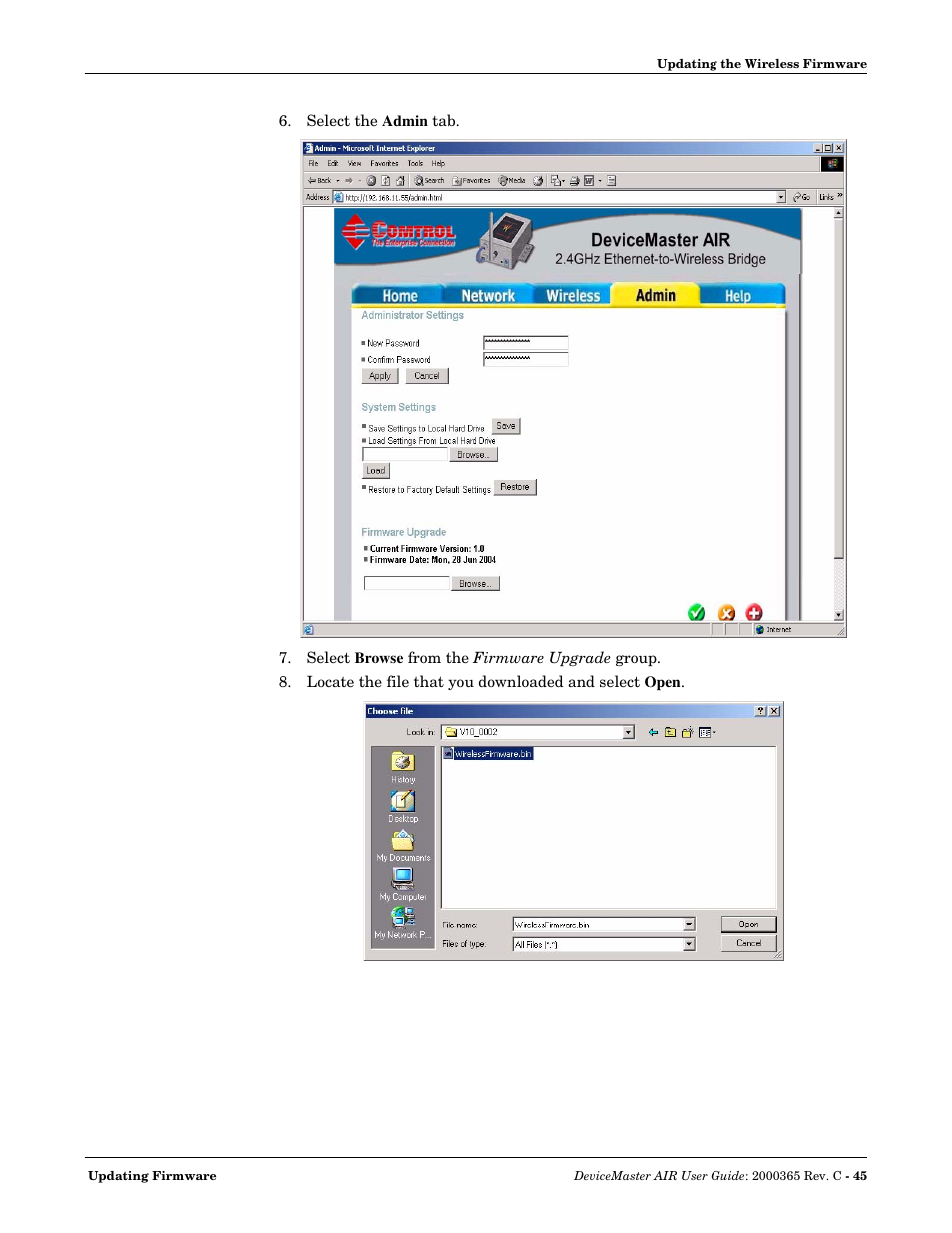 Comtrol DM AIR User Manual | Page 45 / 74