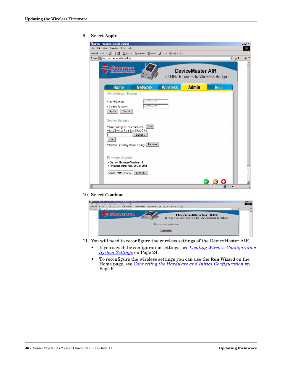 Comtrol DM AIR User Manual | Page 46 / 74